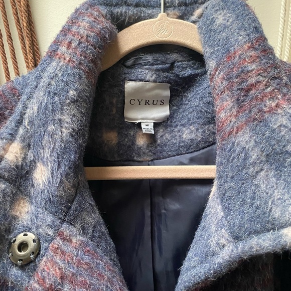 Cyrus Plaid wool blend coat - Picture 4 of 4